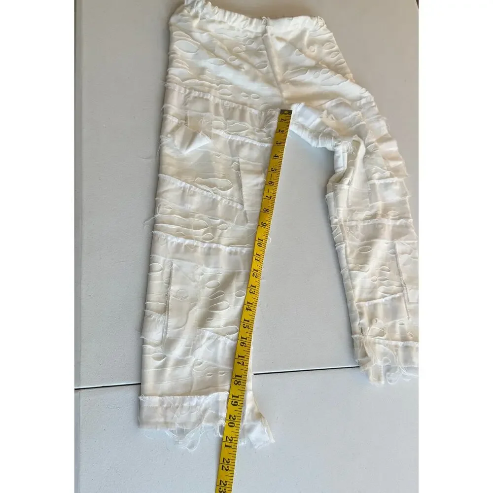 Wishcraft Chasing Fireflies Mummy Costume Pants Kids 6 White Cosplay Halloween